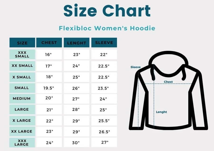 Flexibloc Women Size Chart USA