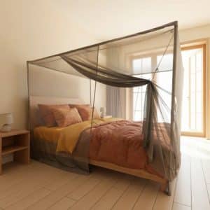 BlocSilver® Four Poster EMF Bed Canopy — Low Frame (4.9ft)
