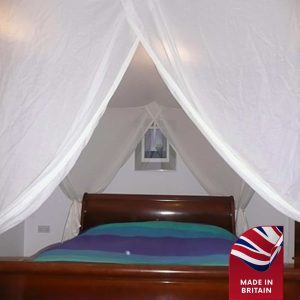Luxury Swiss Shield Four Poster EMF Shielding Canopy - Naturell, Twin (New condition)